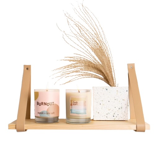 Custom Label Double Old Fashioned Glass Candle Product Image