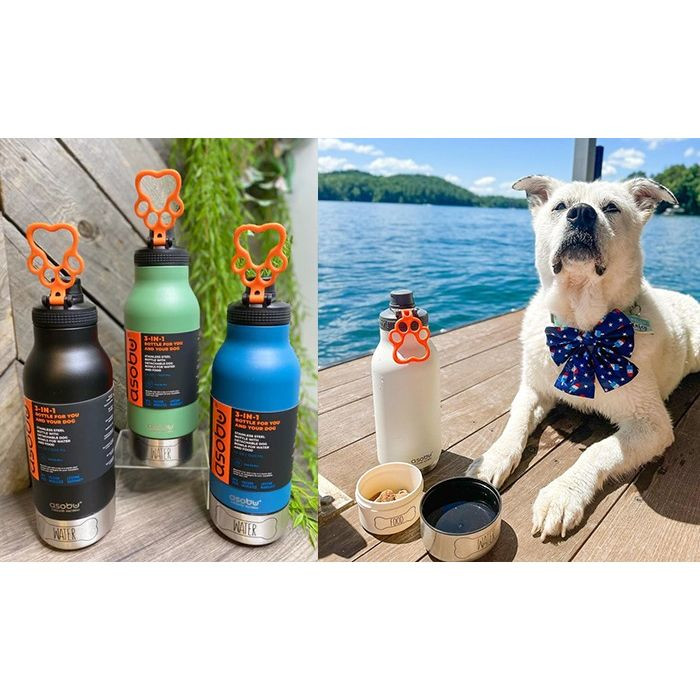 ASOBU® Buddy 3-in-1 Water Bottle & Pet Bowl - 34 oz. Product Image