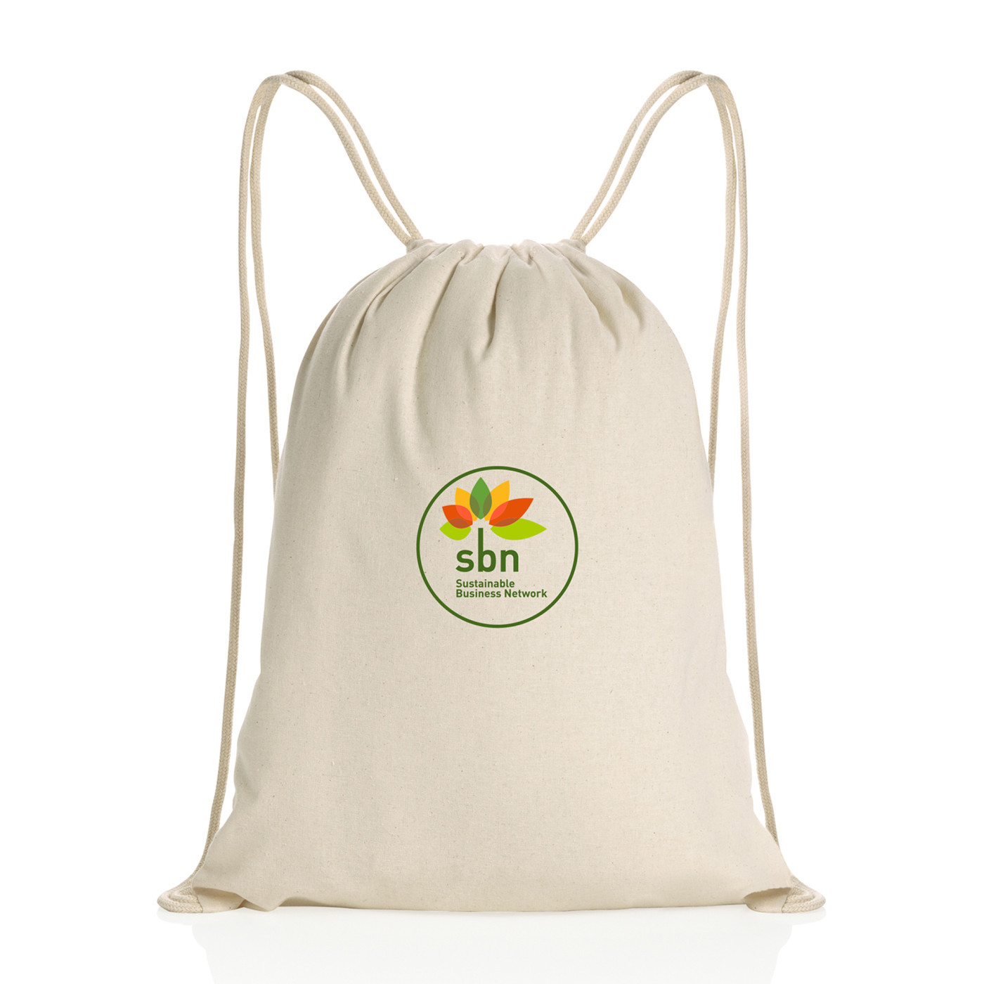 Impact AWARE™ 145g Recycled Cotton Drawstring Backpack Product Image
