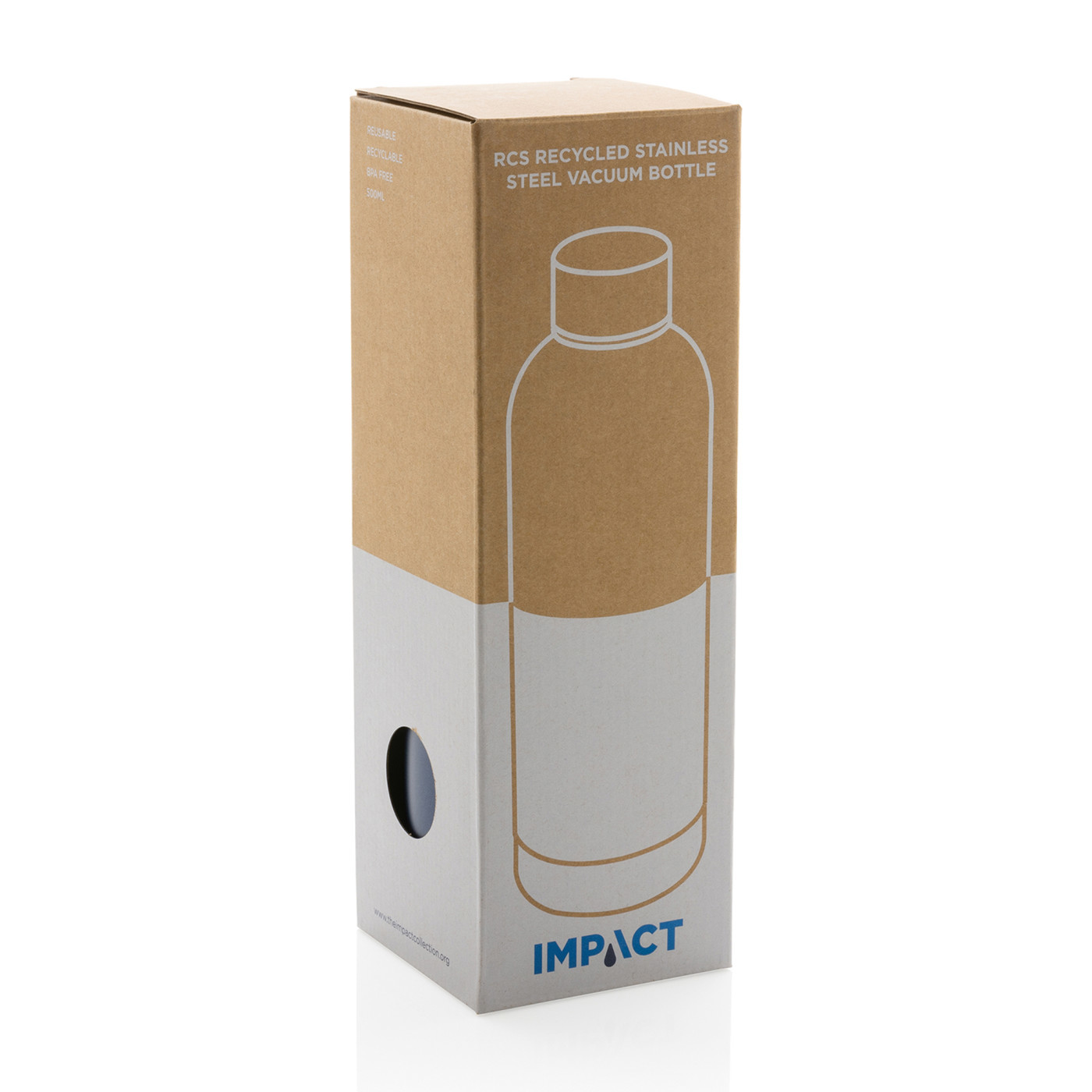 Impact RCS Recycled Stainless Steel Vacuum Bottle - 16.9 oz. Product Image