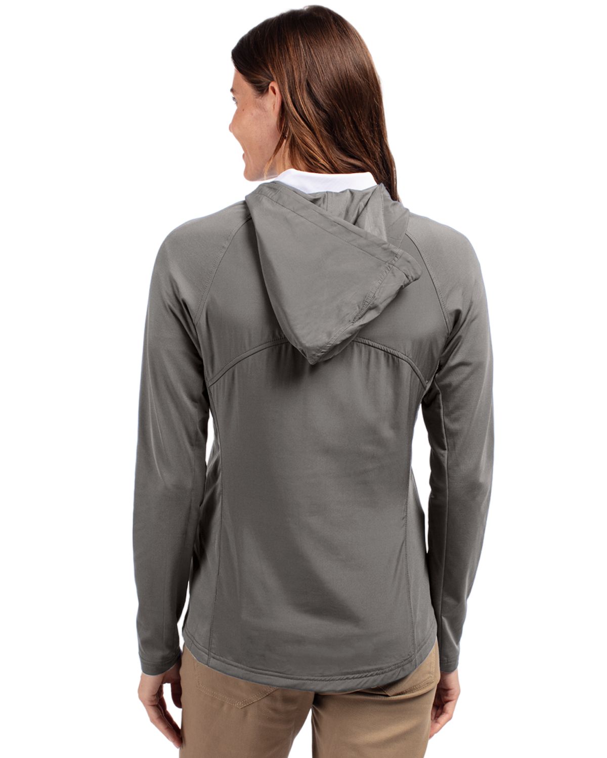 Cutter & Buck® Women's Adapt Eco Knit Hybrid Recycled Full Zip Jacket Product Image