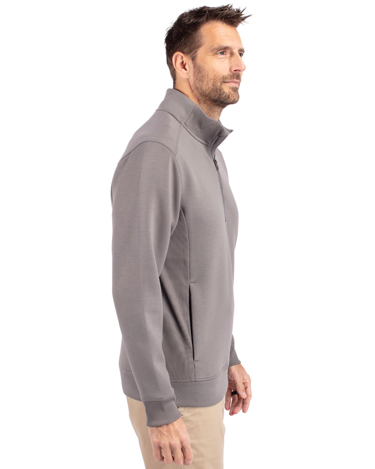 Cutter & Buck® Men's Roam Eco Recycled Quarter Zip Pullover Product Image