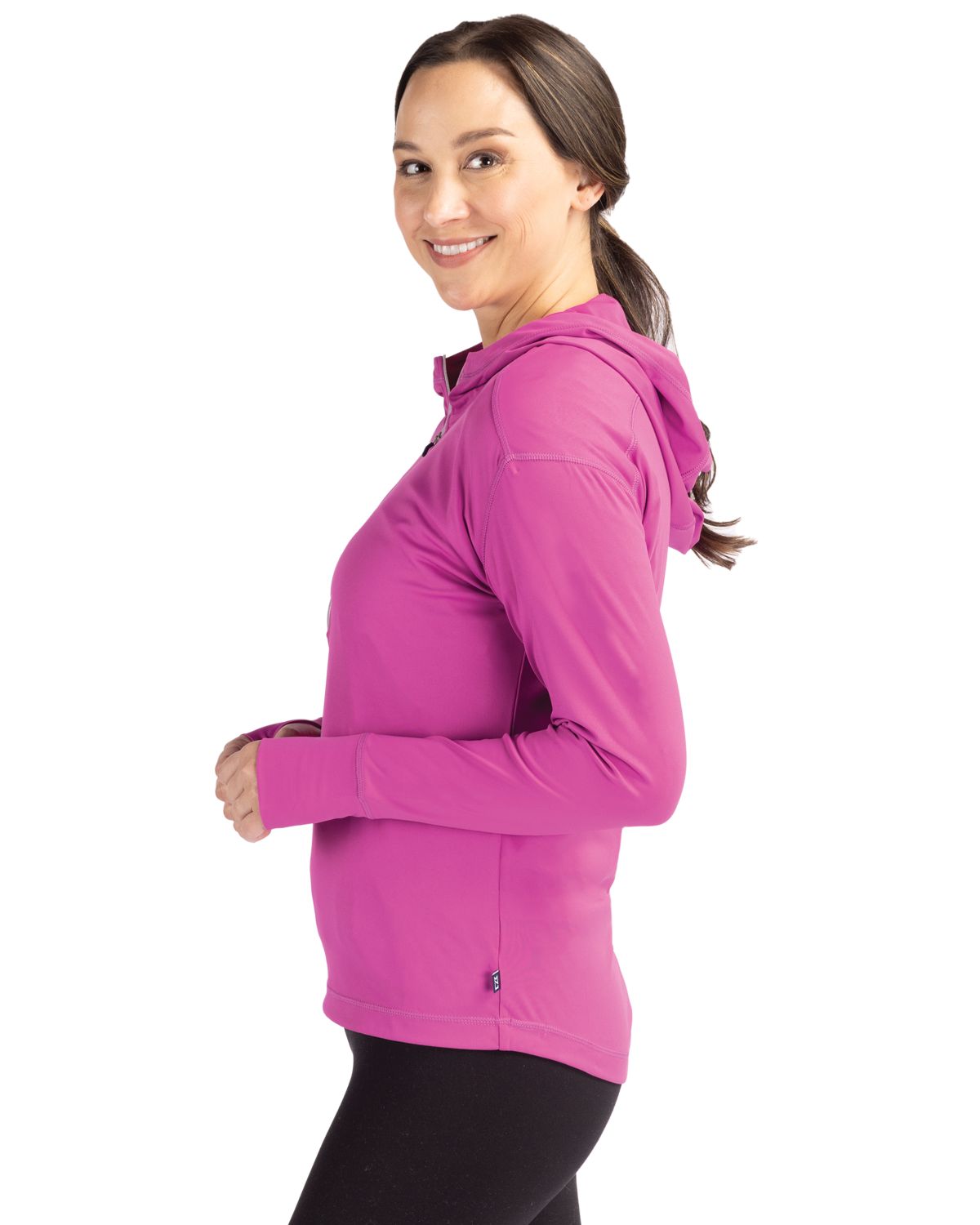 Cutter & Buck® Women's Daybreak Eco Recycled Half Zip Hoodie Product Image