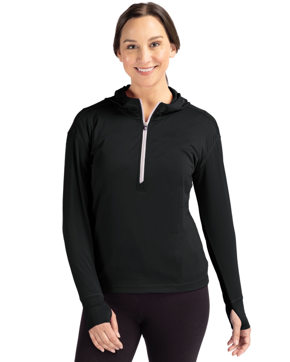 Cutter & Buck® Women's Daybreak Eco Recycled Half Zip Hoodie Product Image