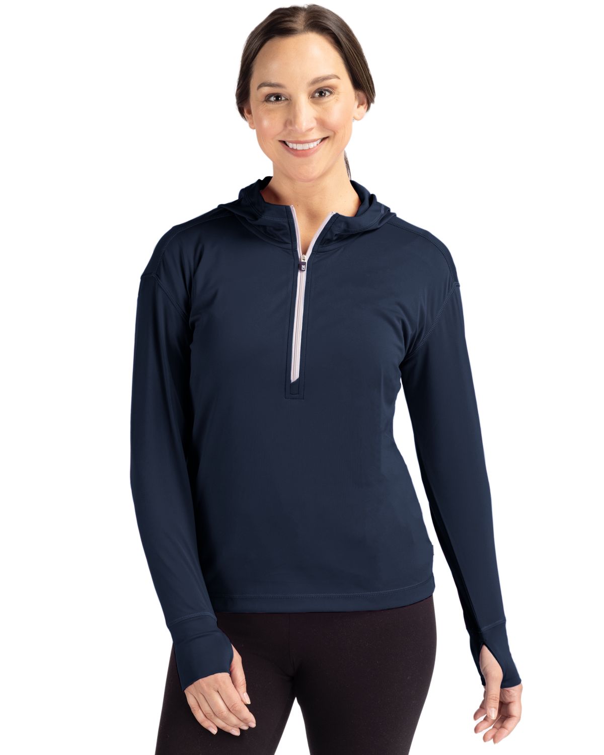 Cutter & Buck® Women's Daybreak Eco Recycled Half Zip Hoodie Product Image