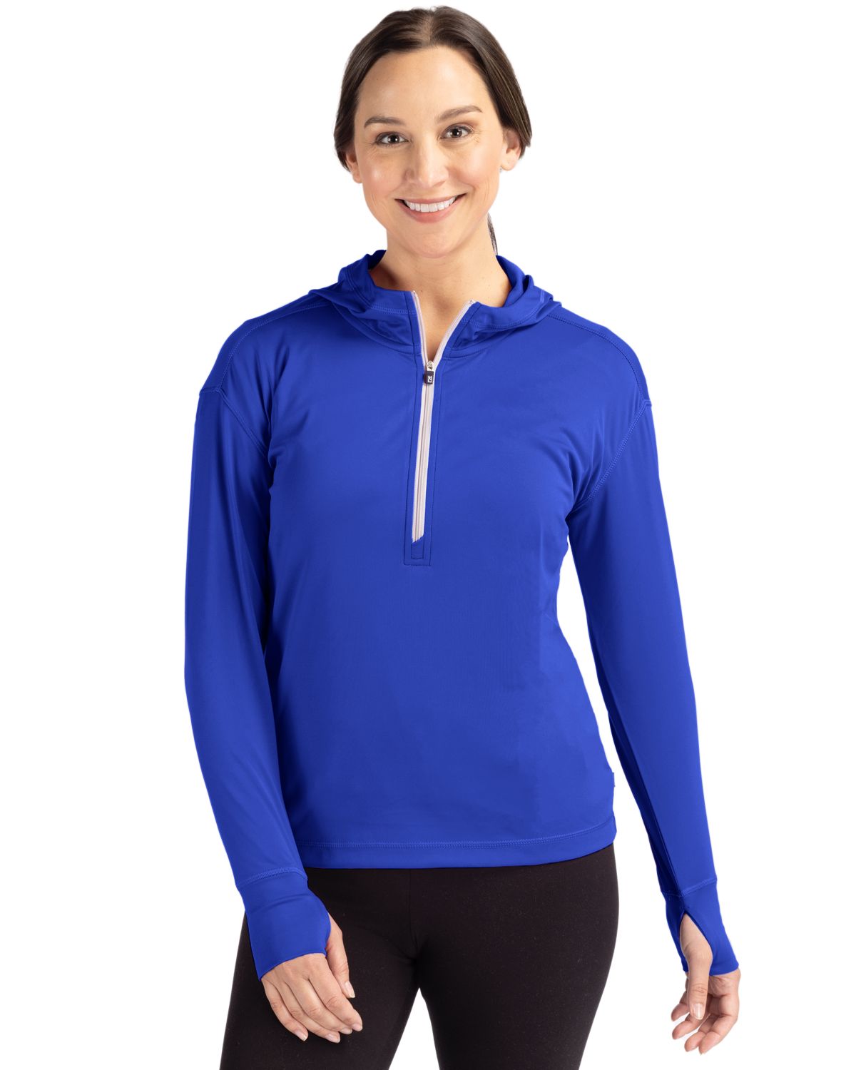 Cutter & Buck® Women's Daybreak Eco Recycled Half Zip Hoodie Product Image