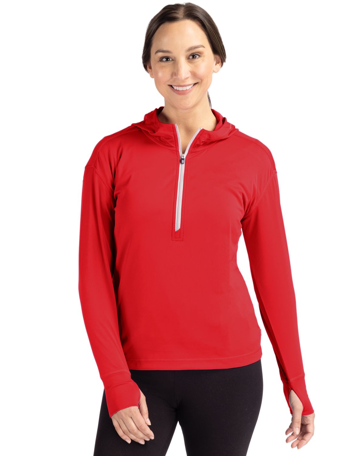 Cutter & Buck® Women's Daybreak Eco Recycled Half Zip Hoodie Product Image