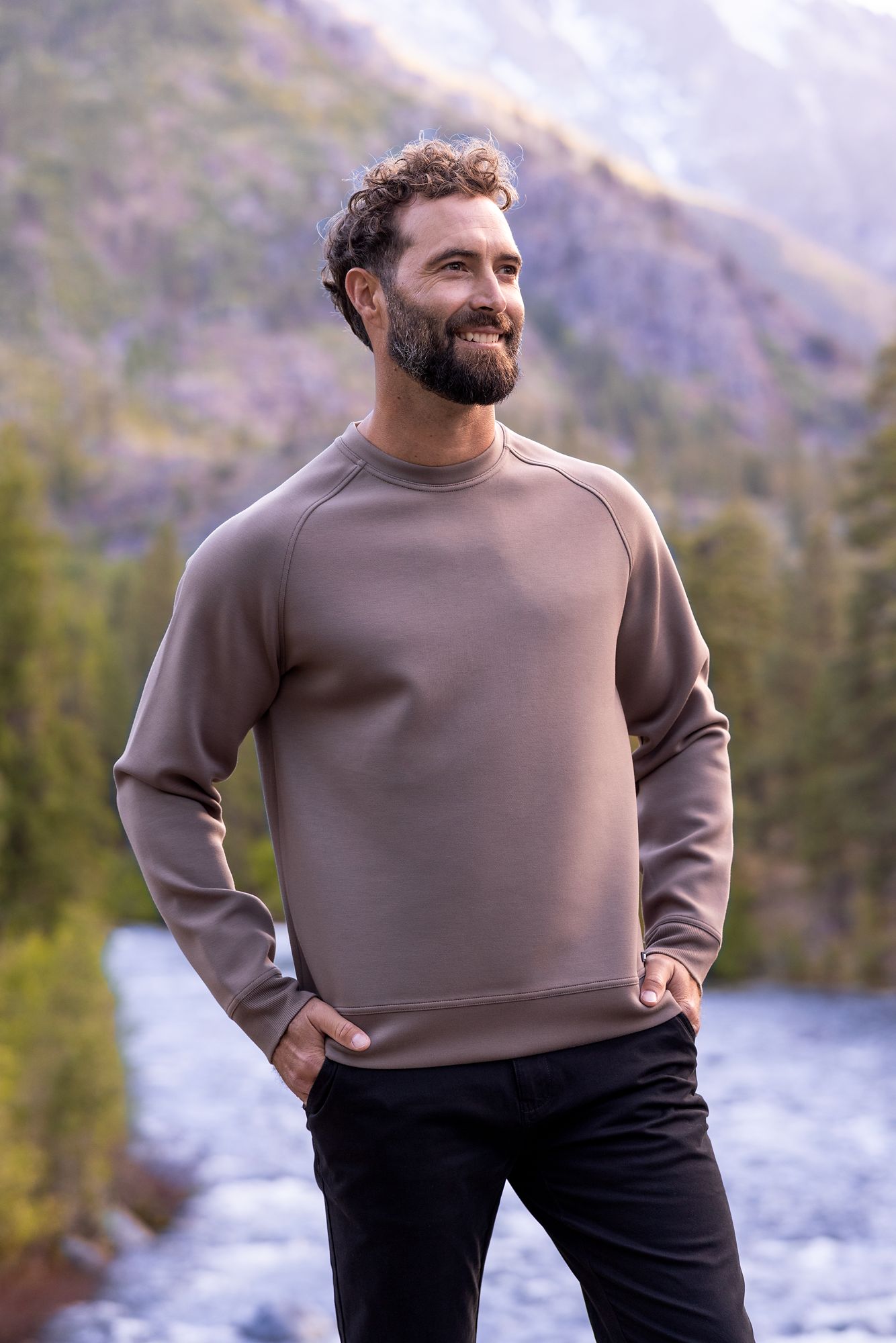 Cutter & Buck® Men's Roam Eco Recycled Crew Neck Pullover Product Image
