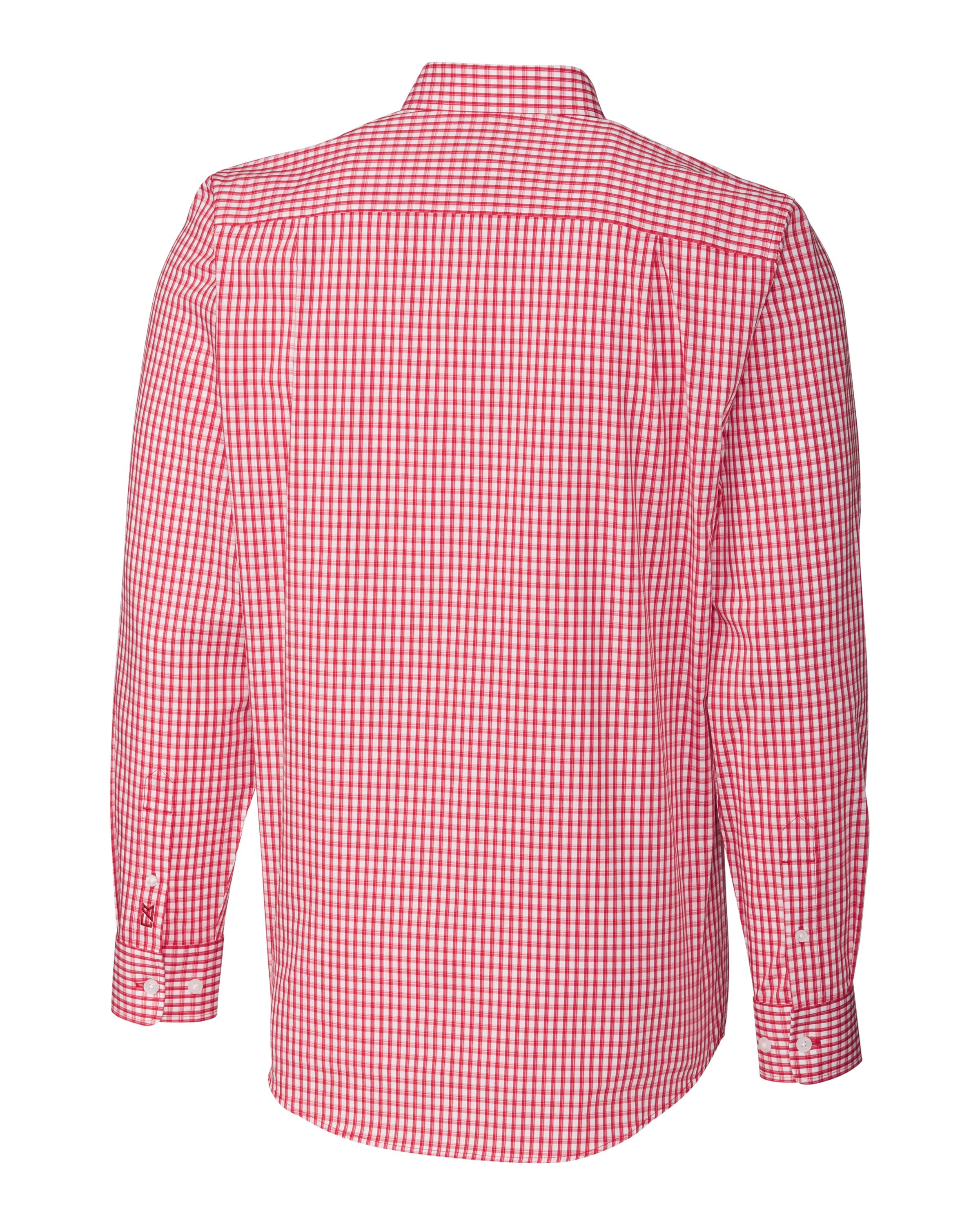 Cutter & Buck® Men's Long Sleeve Tailored Fit Stretch Gingham Shirt Product Image