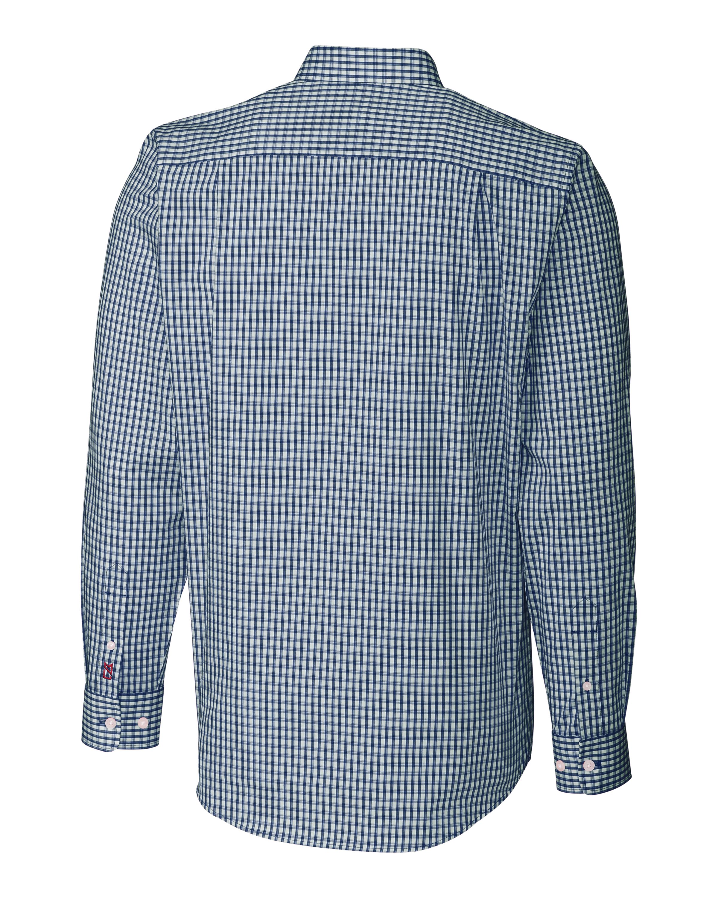 Cutter & Buck® Men's Long Sleeve Tailored Fit Stretch Gingham Shirt Product Image
