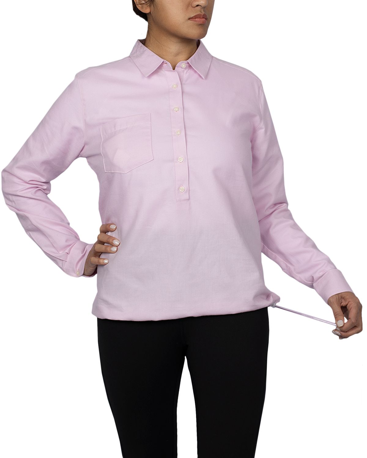 Cutter & Buck® Women's Windward Twill Long Sleeve Popover Product Image