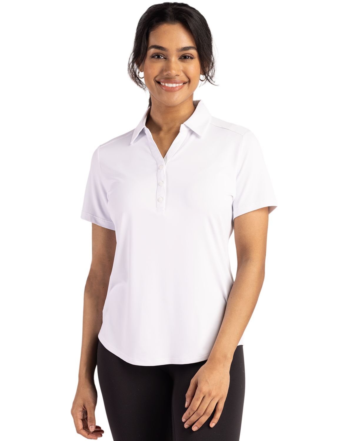 Cutter & Buck® Women's Forge Eco Stretch Recycled Short Sleeve Polo Product Image