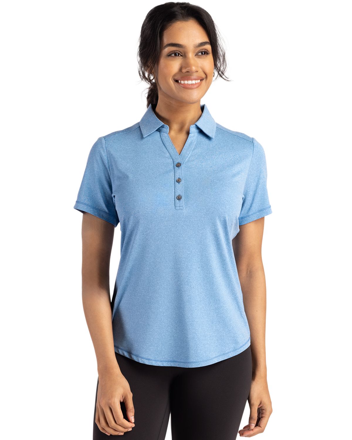 Cutter & Buck® Women's Forge Eco Stretch Recycled Short Sleeve Polo Product Image