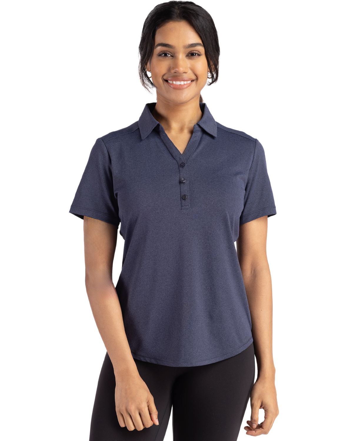 Cutter & Buck® Women's Forge Eco Stretch Recycled Short Sleeve Polo Product Image