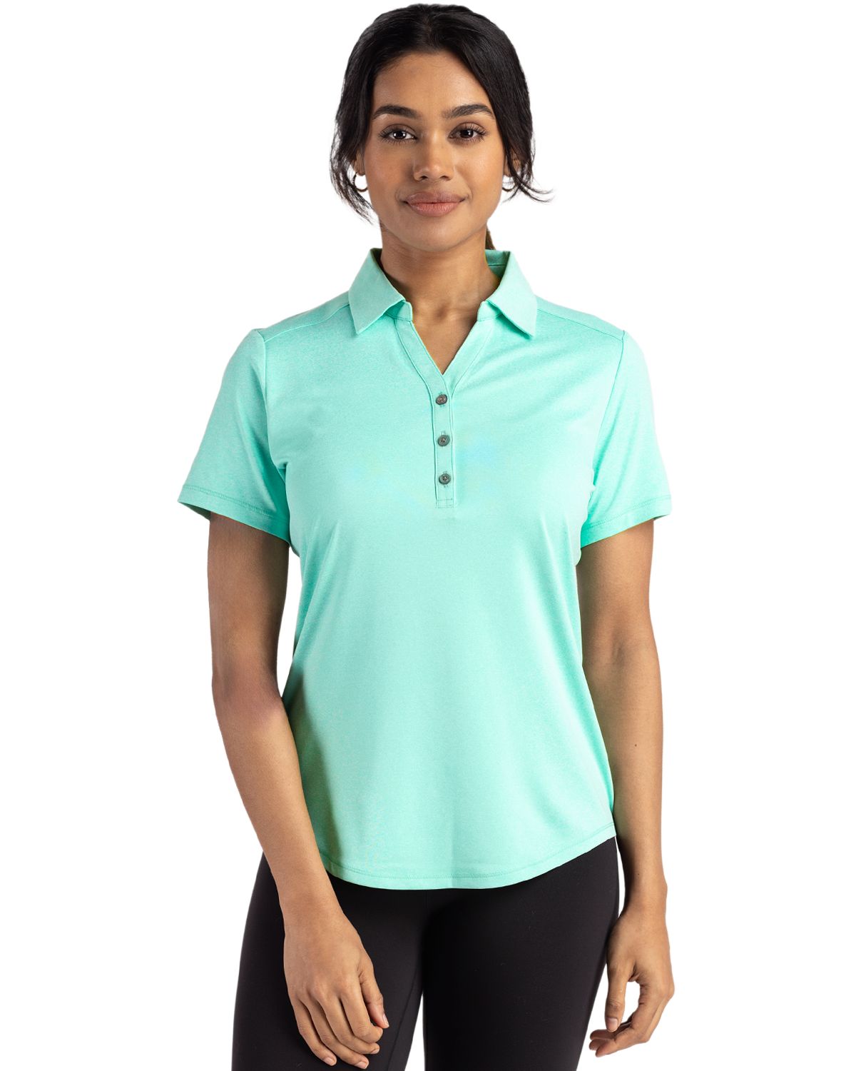 Cutter & Buck® Women's Forge Eco Stretch Recycled Short Sleeve Polo Product Image