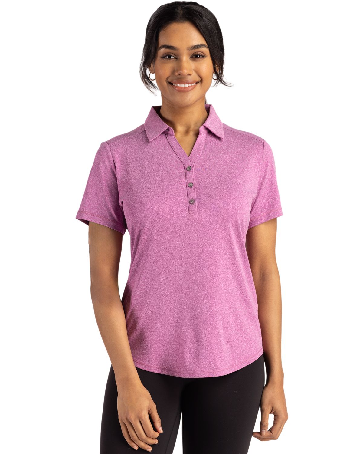 Cutter & Buck® Women's Forge Eco Stretch Recycled Short Sleeve Polo Product Image
