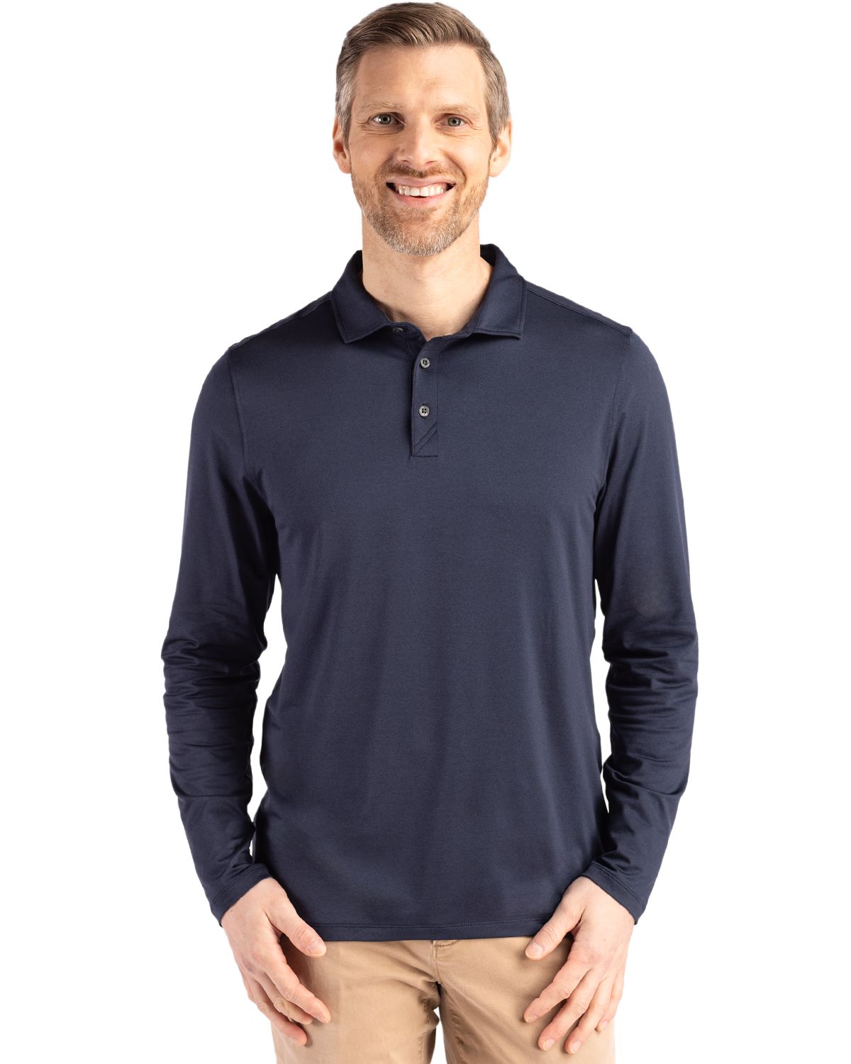 Cutter & Buck® Men's Coastline Epic Comfort Eco Long Sleeve Polo Product Image