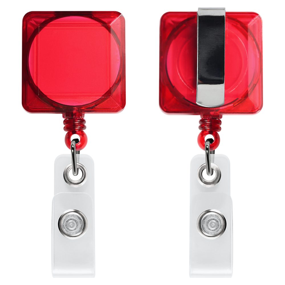 Standard Translucent Square Badge Reel Product Image