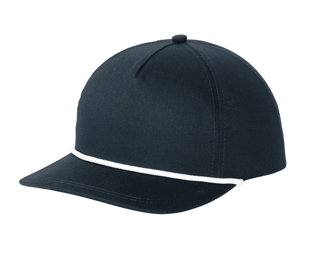 Port Authority Snapback Five-Panel Rope Cap Product Image