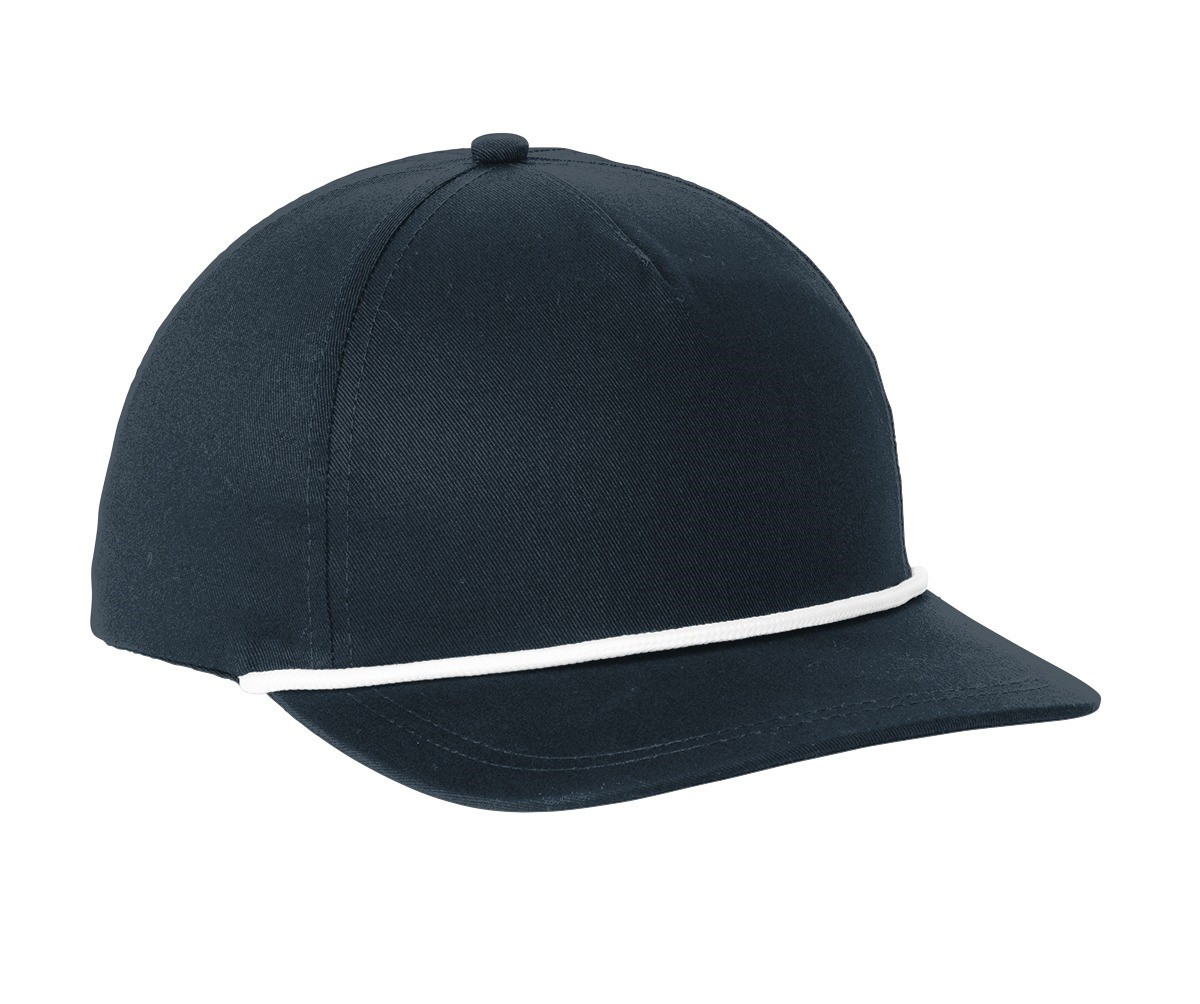 Port Authority Snapback Five-Panel Rope Cap Product Image