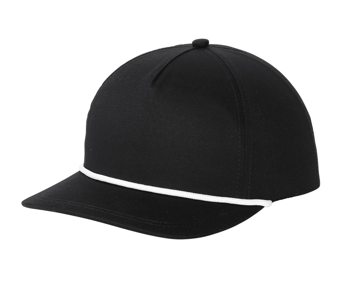 Port Authority Snapback Five-Panel Rope Cap Product Image