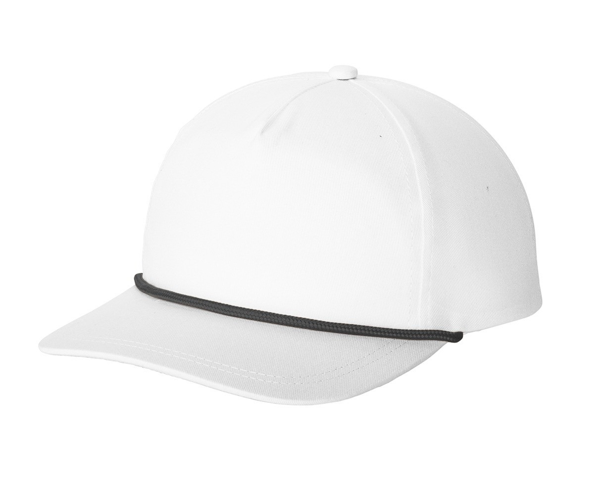 Port Authority Snapback Five-Panel Rope Cap Product Image