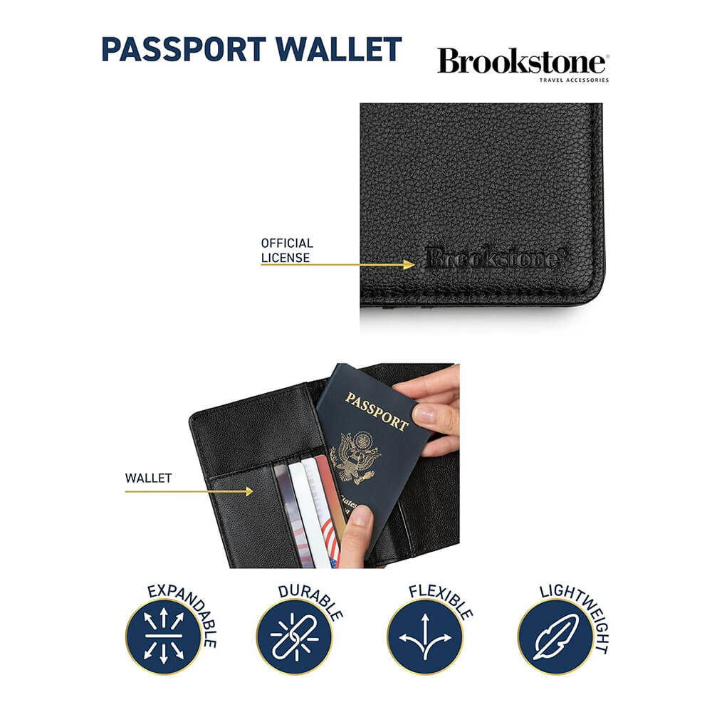 Brookstone® RFID-Blocking Travel Passport Wallet Product Image