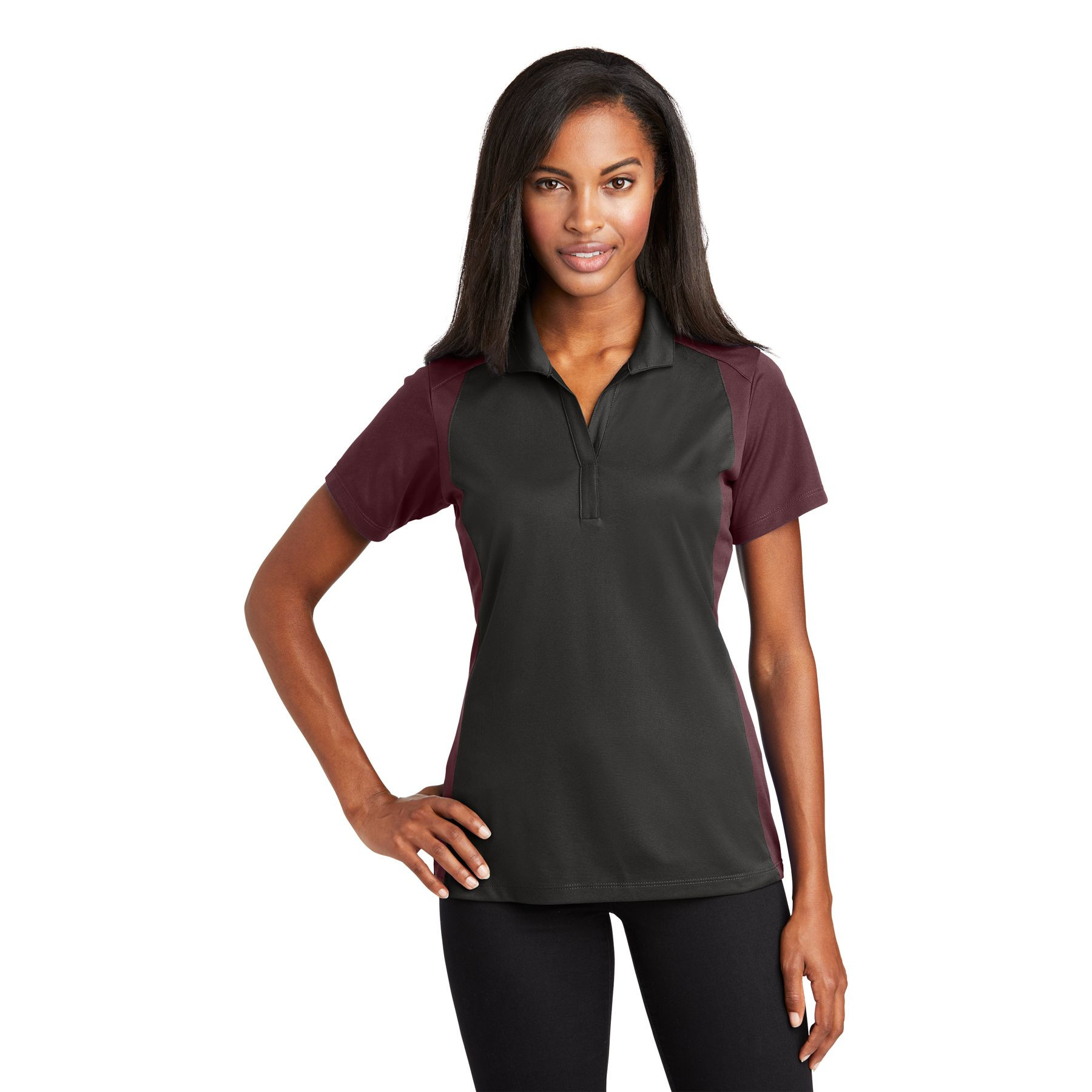 Sport-Tek Women's Colorblock Micropique Sport-Wick Polo Product Image