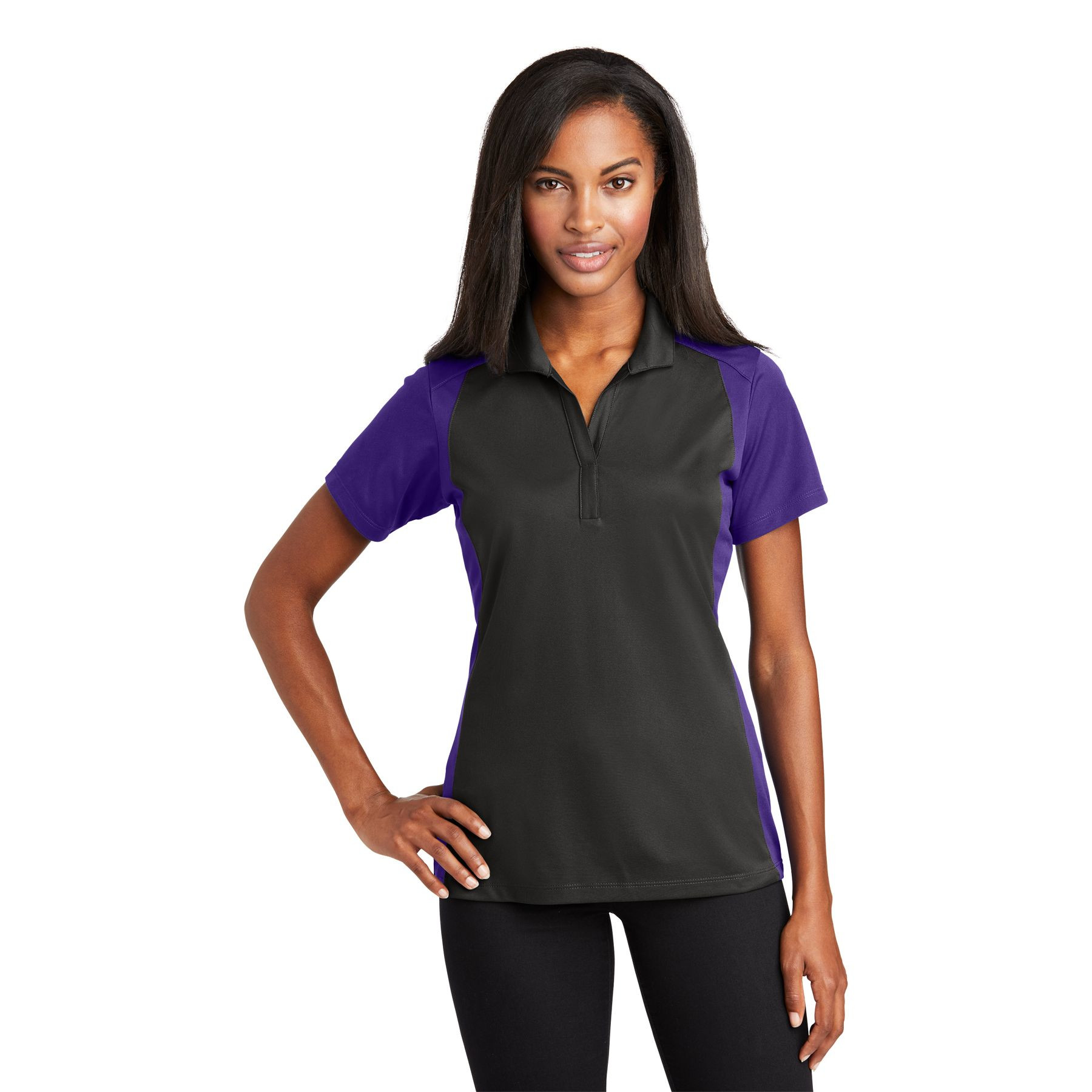 Sport-Tek Women's Colorblock Micropique Sport-Wick Polo Product Image