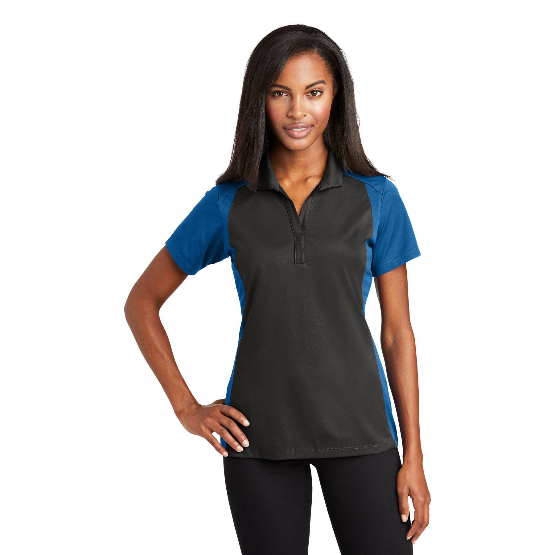 Sport-Tek Women's Colorblock Micropique Sport-Wick Polo Product Image