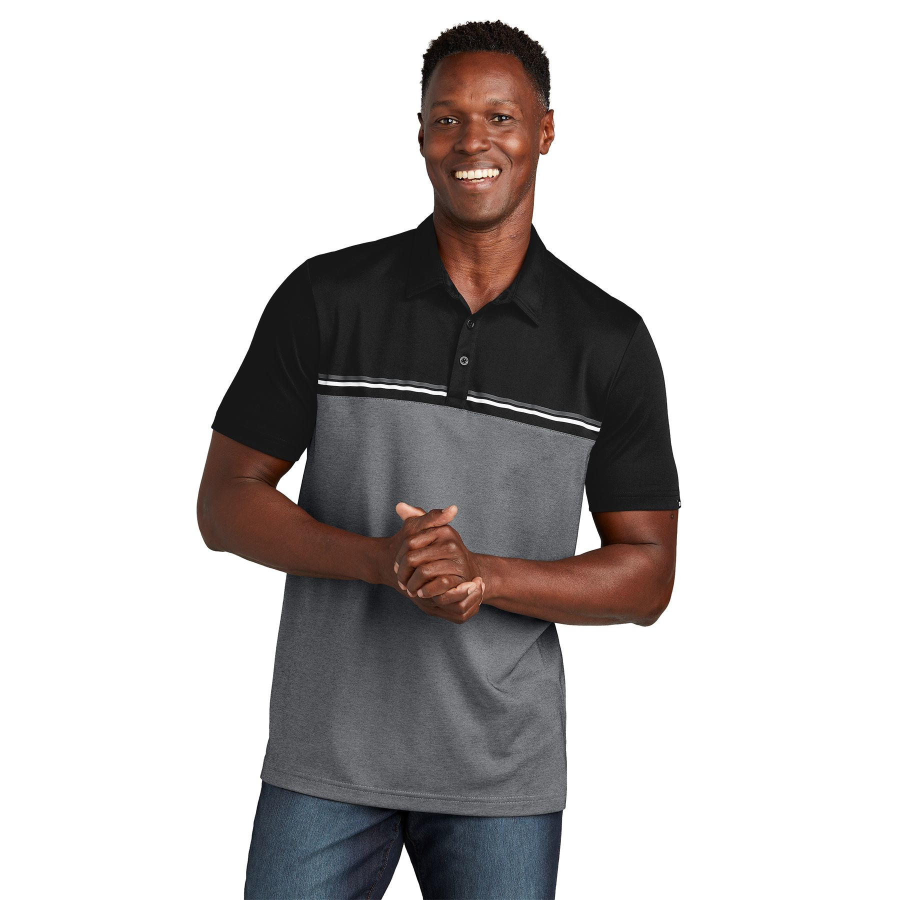 TravisMathew Sunset Blocked Polo Product Image