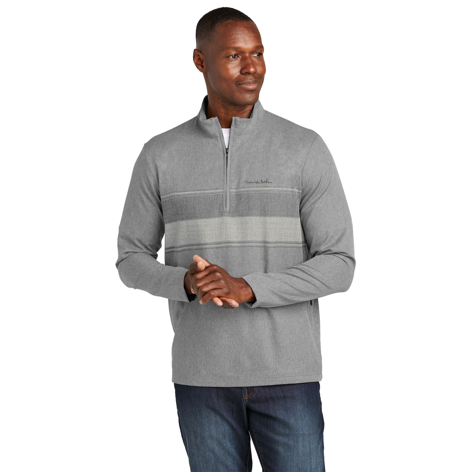 TravisMathew Balboa Chest Stripe 1/4-Zip Product Image