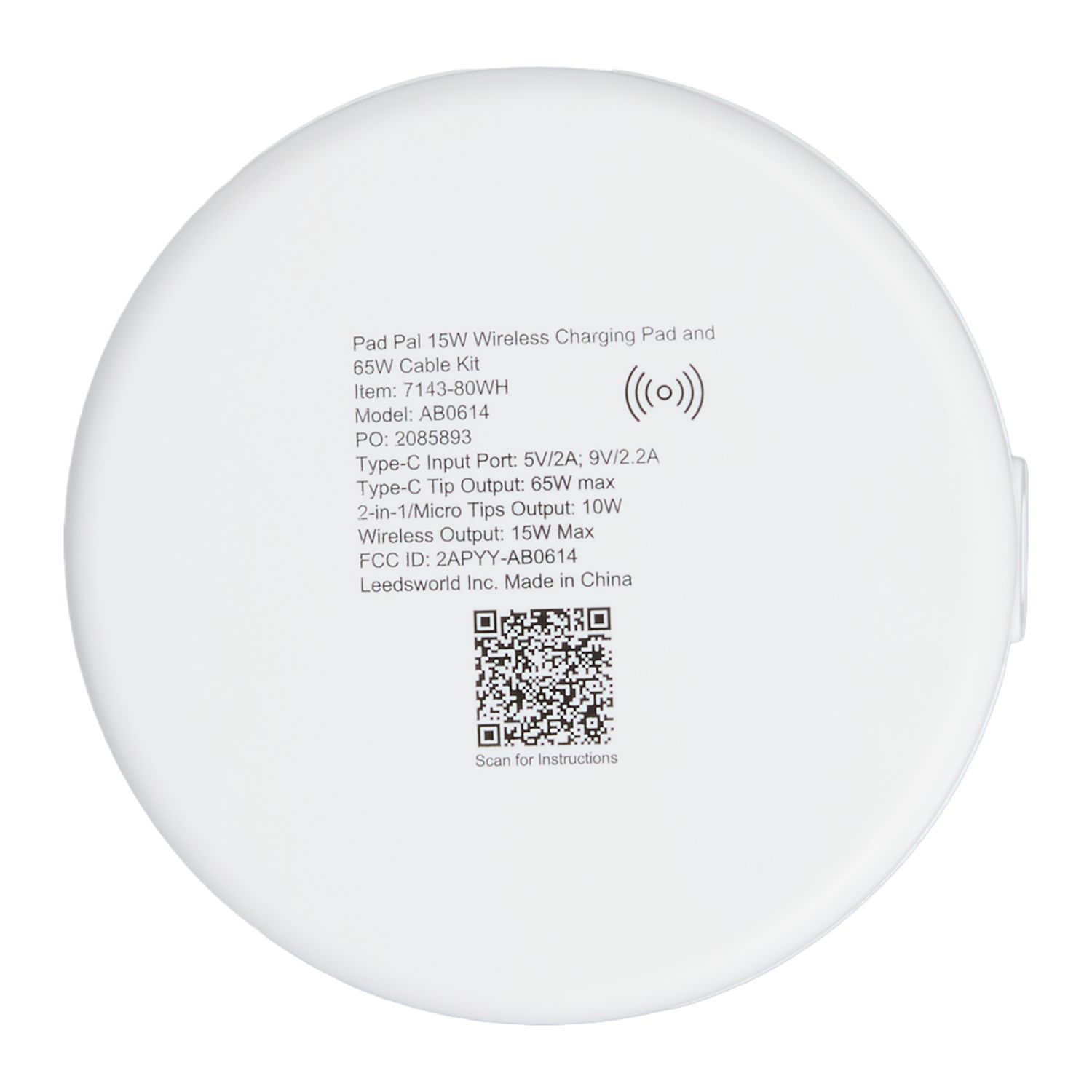 Pad Pal 15W Wireless Charging Pad & 65W Cable Kit Product Image