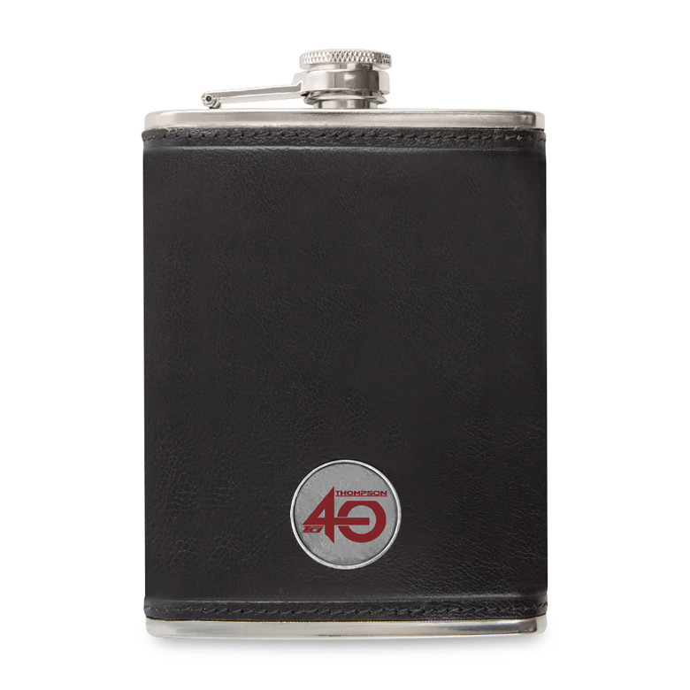 Ahead Leather Flask Product Image