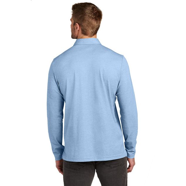 TravisMathew Oceanside Heather Long Sleeve Polo Product Image