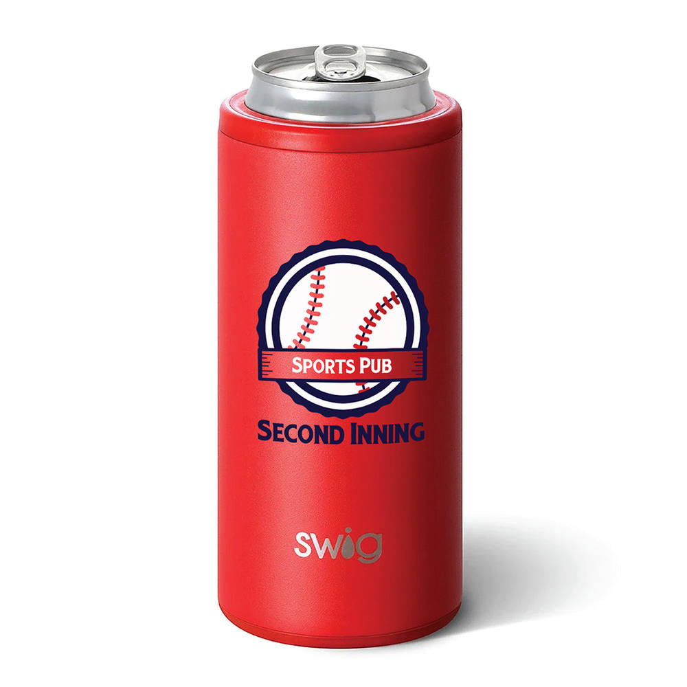 Swig Life™ Full Color Skinny Matte Can Cooler - 12 oz. Product Image
