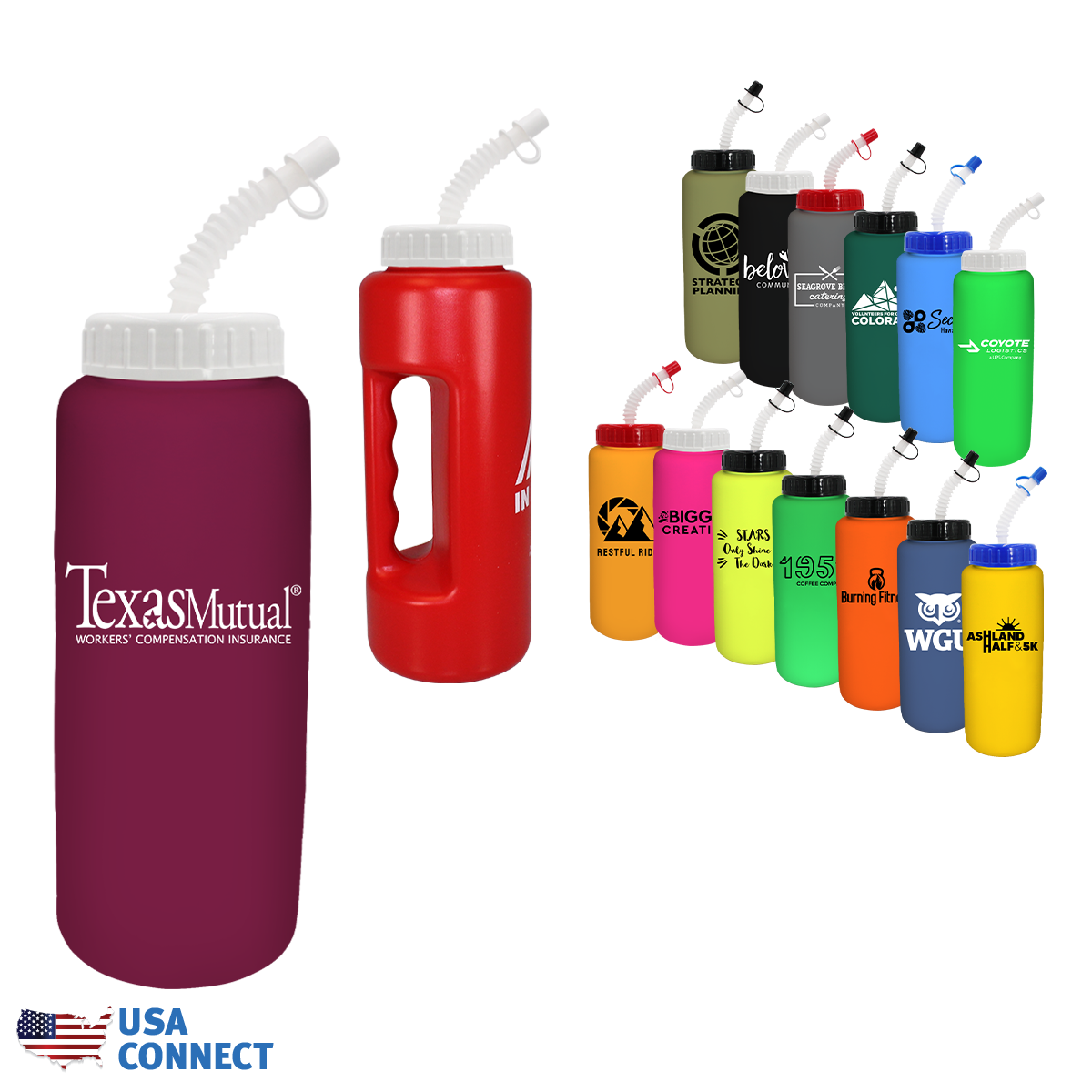 Grip Bottle with Flexible Straw - 32 oz. Product Image