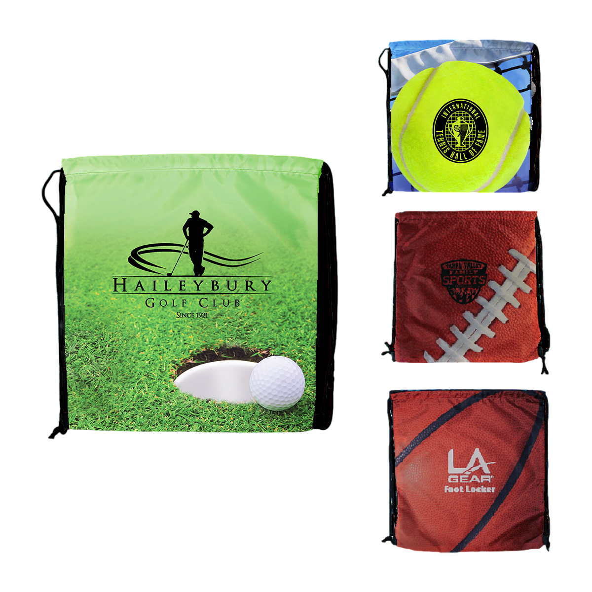 Sports Style Drawstring Backpack Product Image