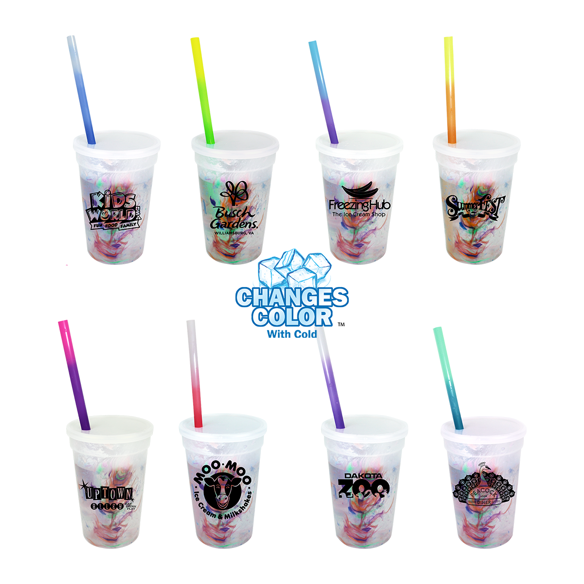 Mood Rainbow Confetti Cup/Straw/Lid Set - 17 oz. Product Image