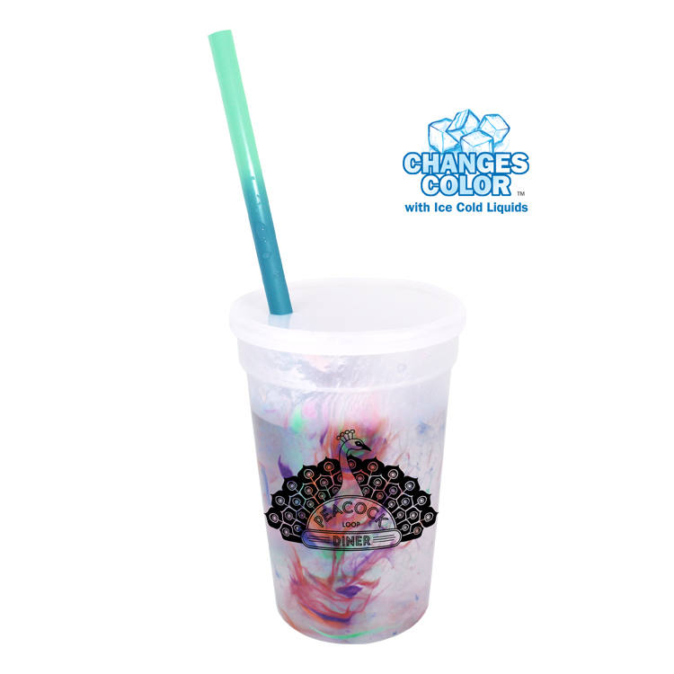Mood Rainbow Confetti Cup/Straw/Lid Set - 17 oz. Product Image