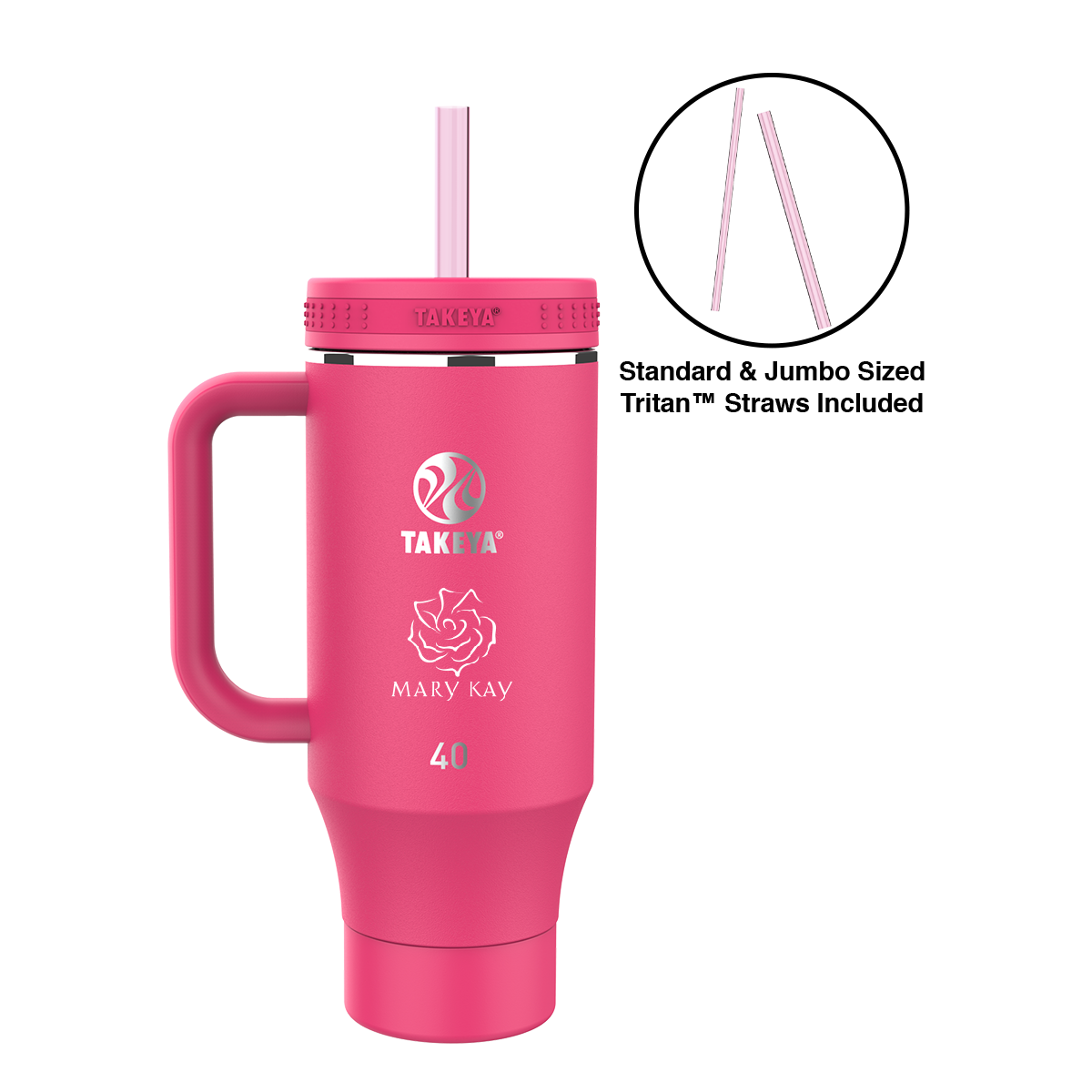Takeya® Straw Tumbler with Handle - 40 oz. Product Image