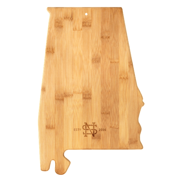 U.S. State Shaped Bamboo Cutting and Serving Boards Product Image