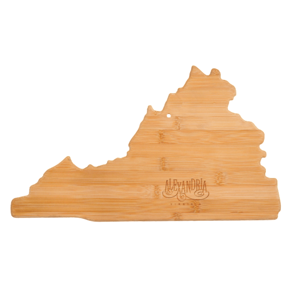 U.S. State Shaped Bamboo Cutting and Serving Boards Product Image