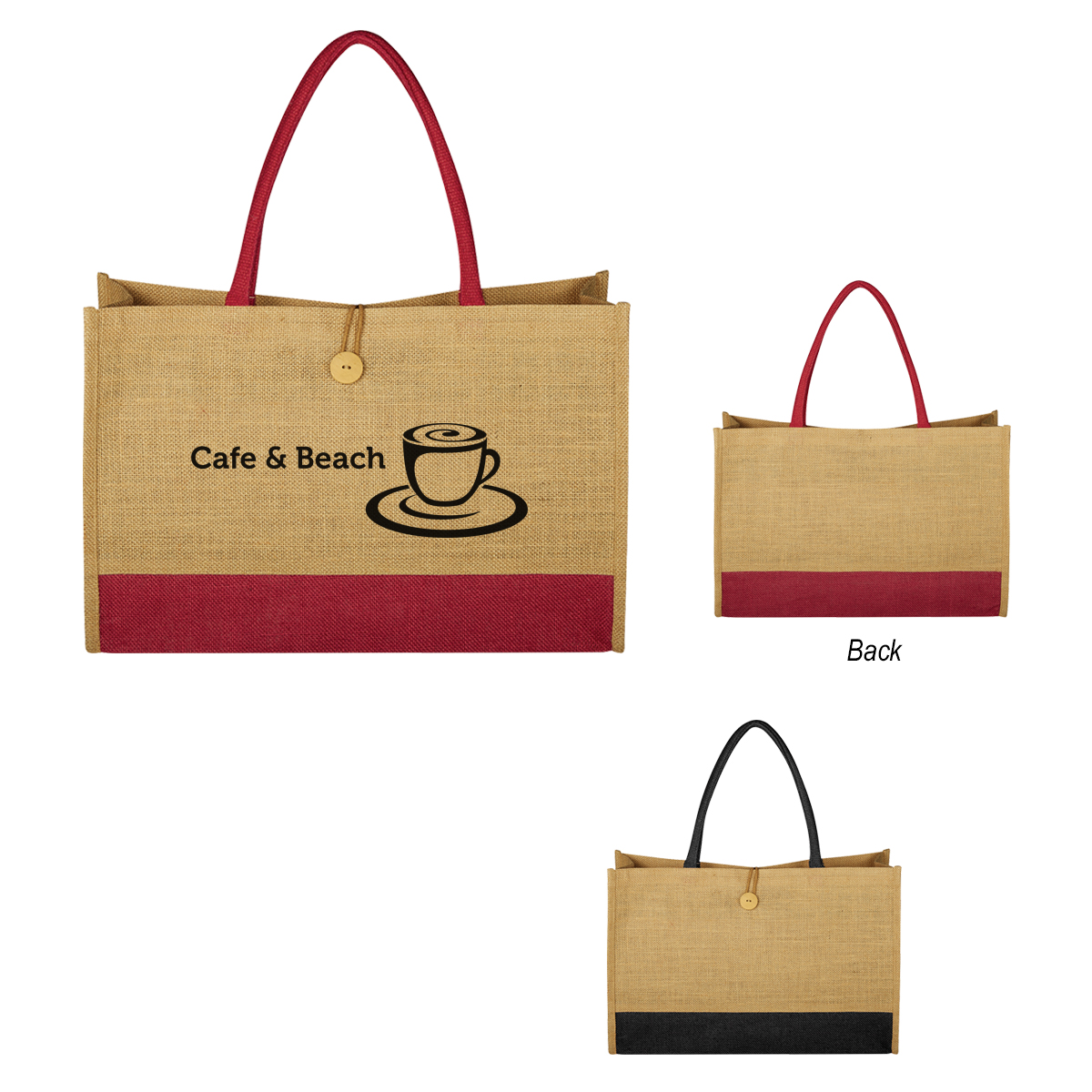 Jute Box Tote Bag Product Image