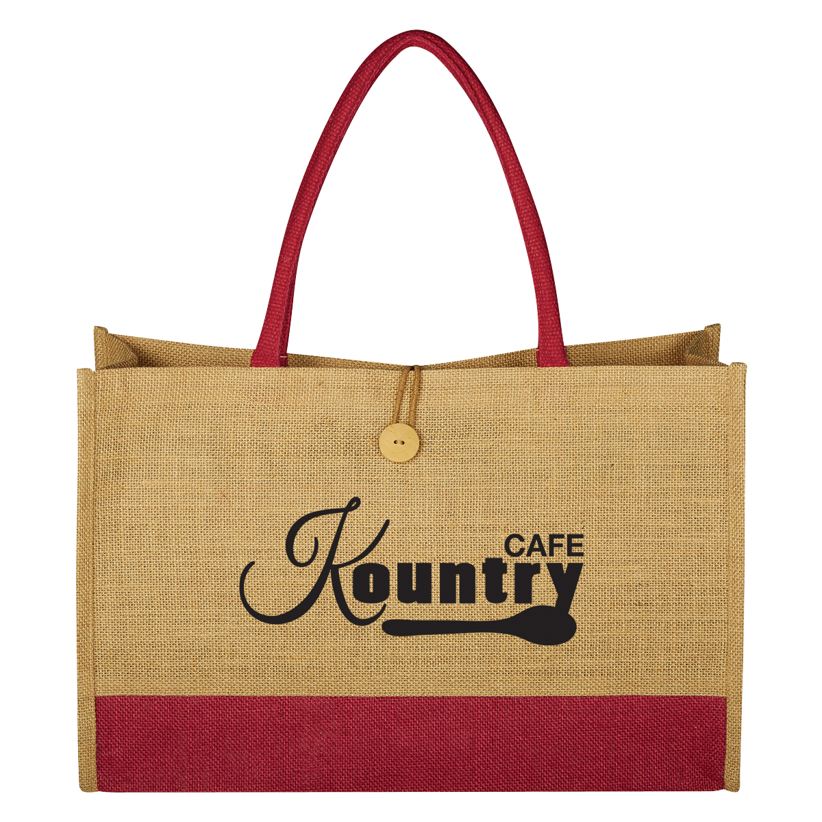 Jute Box Tote Bag Product Image