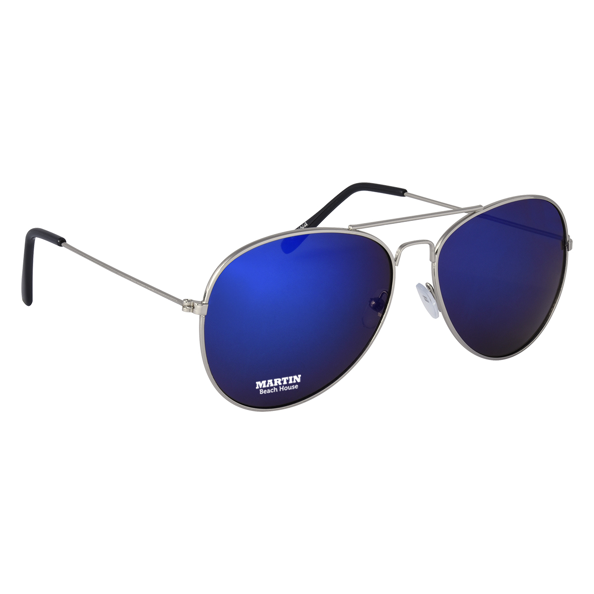 Color Mirrored Aviator Sunglasses Product Image