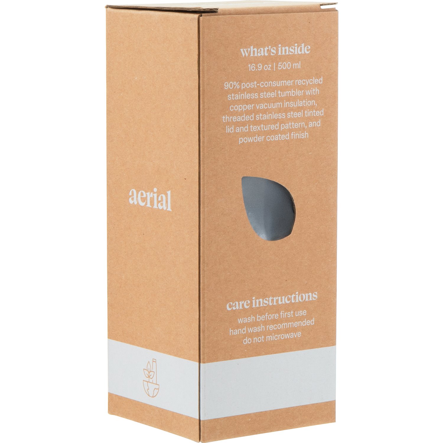 h2go Aerial Recycled Stainless Steel Tumbler - 16.9 oz. Product Image