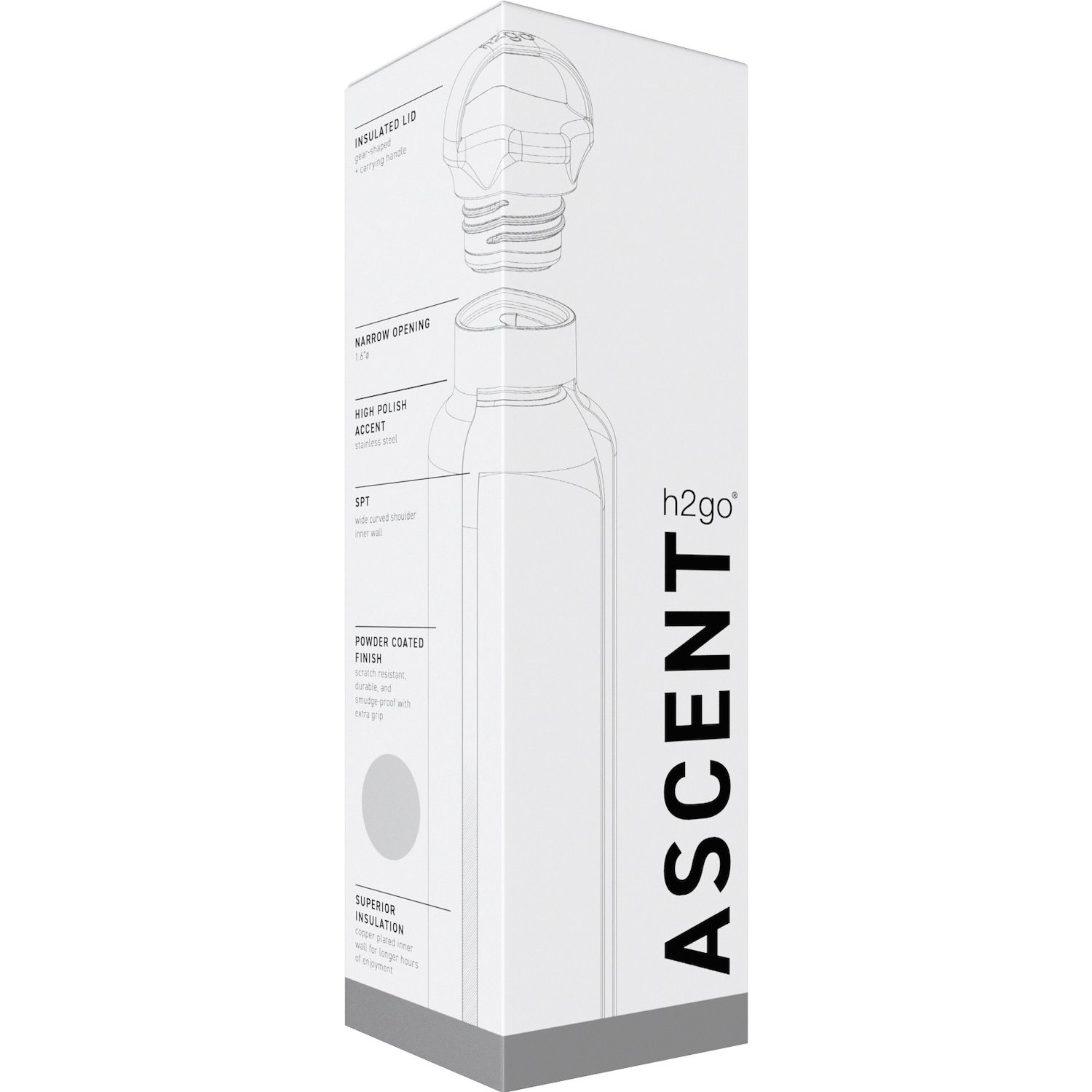 h2go Ascent Water Bottle - 24 oz. Product Image