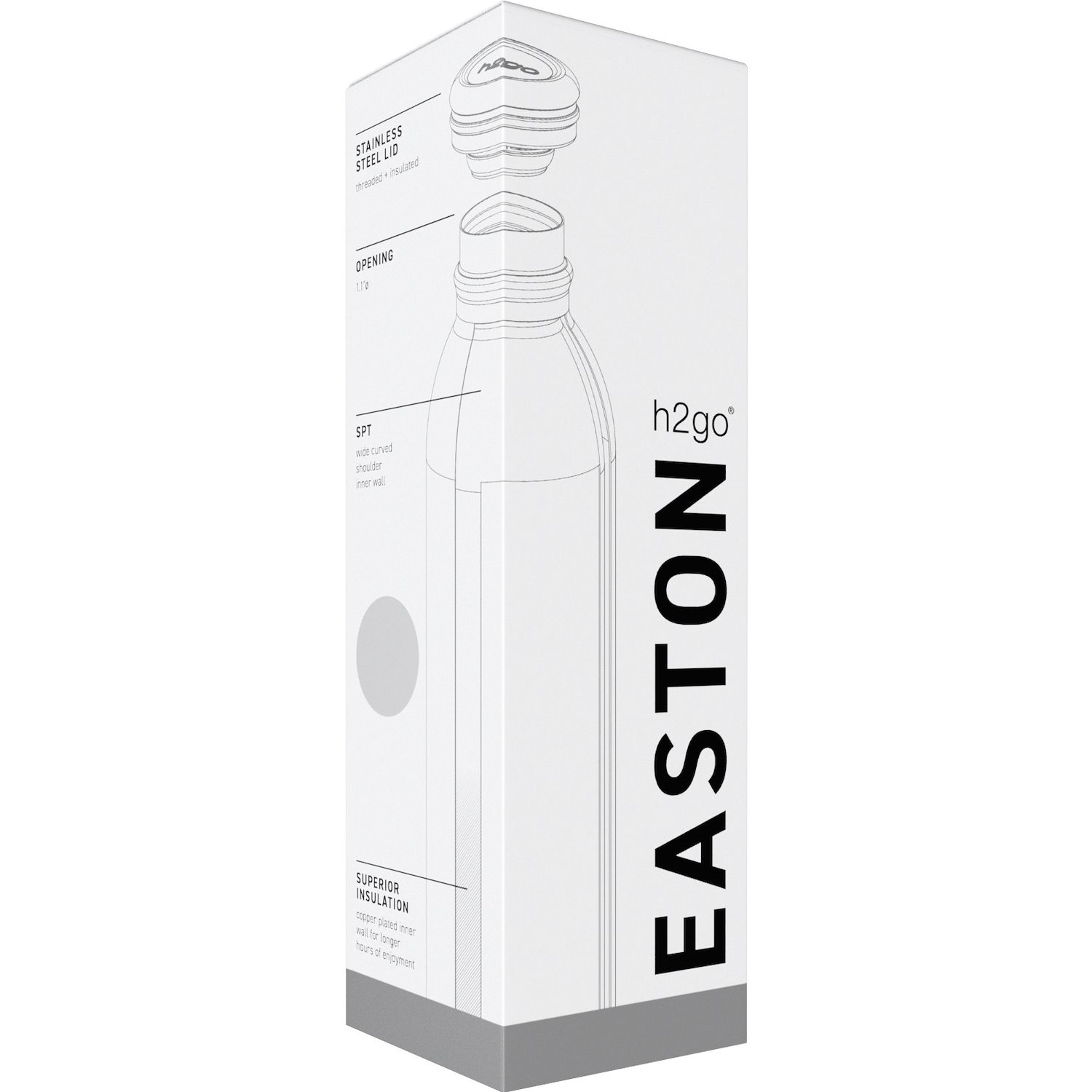 h2go Easton Stainless Steel Bottle - 20.9 oz. Product Image