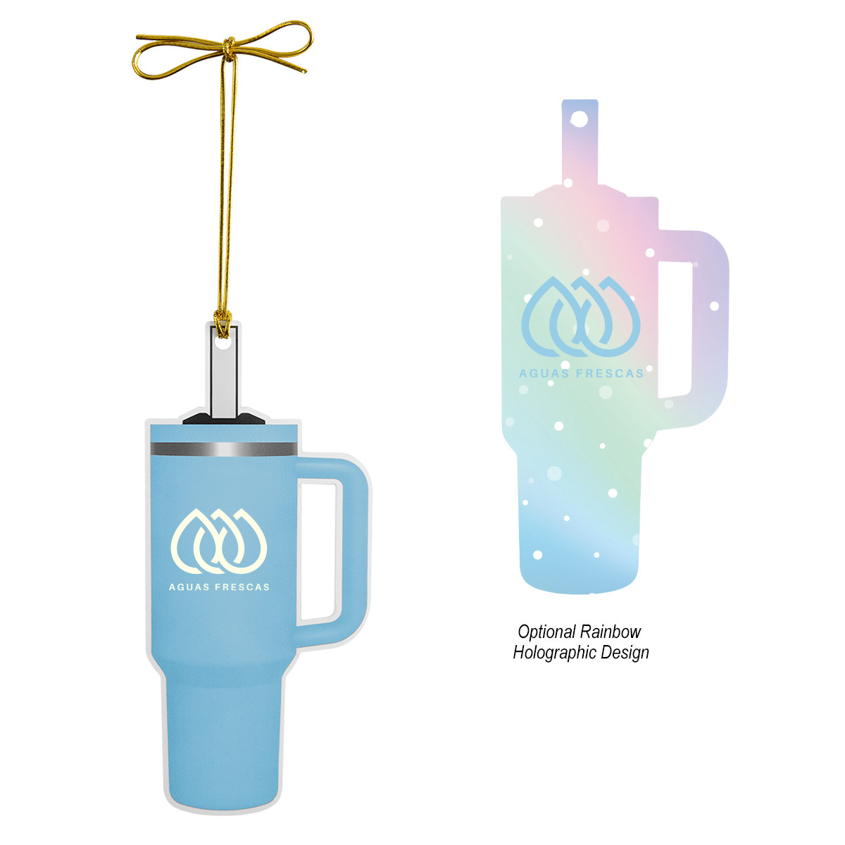 Intrepid Tumbler Shaped Acrylic Ornament Product Image